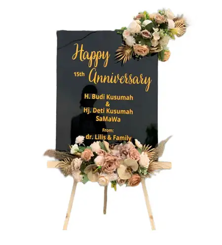 Papan Bunga Akrilik Singget