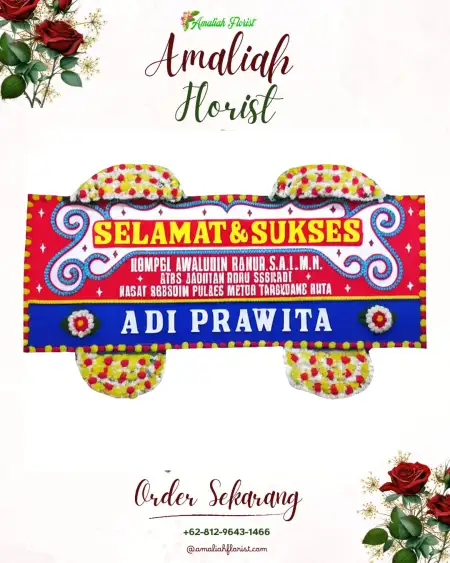Papan Bunga Ucapan Selamat Singget